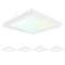 Luxrite 4 Inch Square LED Flush Mount Light 3 CCT Selectable 3000K-5000K 10W 600LM Dimmable 4-Pack LR23591-4PK - alternate 1